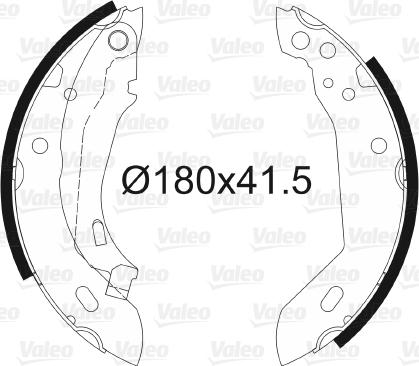 VALEO 562033 - Set saboti frana aaoparts.ro