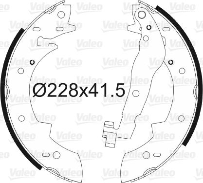 VALEO 562105 - Set saboti frana aaoparts.ro