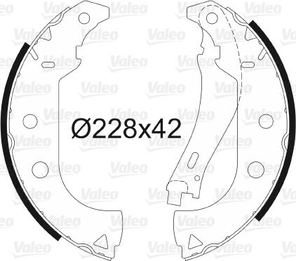 Valeo 562787 - Set saboti frana aaoparts.ro