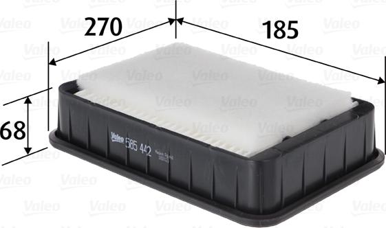 VALEO 585442 - Filtru aer aaoparts.ro
