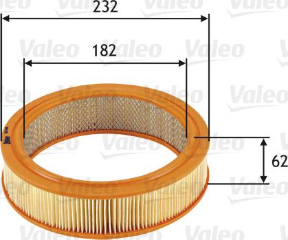 Valeo 585696 - Filtru aer aaoparts.ro