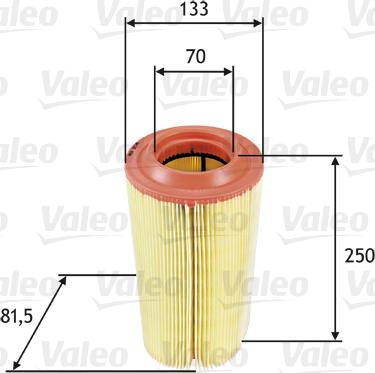 Valeo 585649 - Filtru aer aaoparts.ro