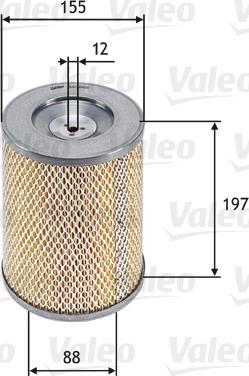 VALEO 585666 - Filtru aer aaoparts.ro