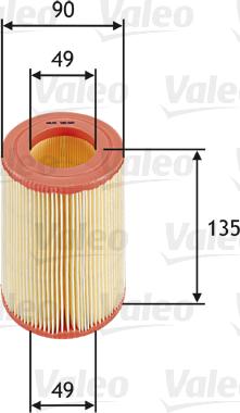 Valeo 585660 - Filtru aer aaoparts.ro