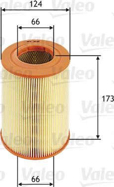 VALEO 585661 - Filtru aer aaoparts.ro