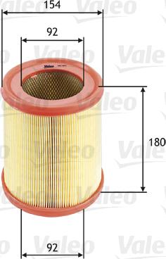 VALEO 585604 - Filtru aer aaoparts.ro