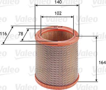 Valeo 585602 - Filtru aer aaoparts.ro