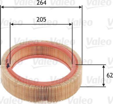 VALEO 585607 - Filtru aer aaoparts.ro