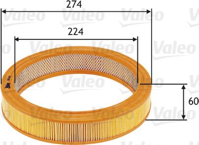 Valeo 585619 - Filtru aer aaoparts.ro