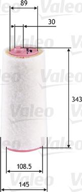 Valeo 585617 - Filtru aer aaoparts.ro