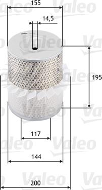 VALEO 585638 - Filtru aer aaoparts.ro