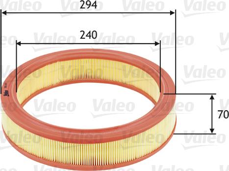 Valeo 585633 - Filtru aer aaoparts.ro