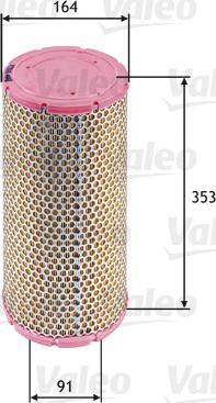 Valeo 585624 - Filtru aer aaoparts.ro