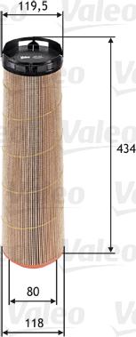 Valeo 585670 - Filtru aer aaoparts.ro