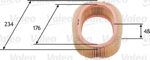 Valeo 585671 - Filtru aer aaoparts.ro