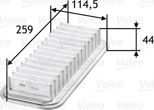 Valeo 585059 - Filtru aer aaoparts.ro