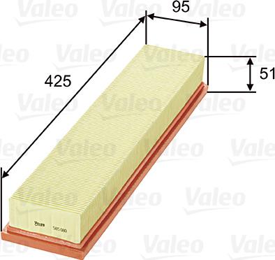 Valeo 585080 - Filtru aer aaoparts.ro