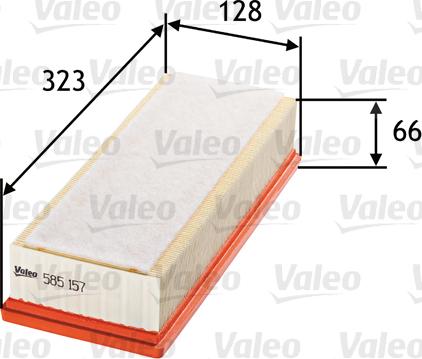 Valeo 585157 - Filtru aer aaoparts.ro