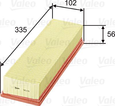 Valeo 585130 - Filtru aer aaoparts.ro