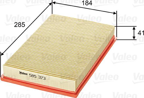 VALEO 585373 - Filtru aer aaoparts.ro