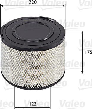 Valeo 585744 - Filtru aer aaoparts.ro