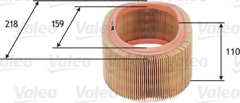 VALEO 585718 - Filtru aer aaoparts.ro