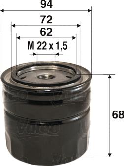 Valeo 586098 - Filtru ulei aaoparts.ro