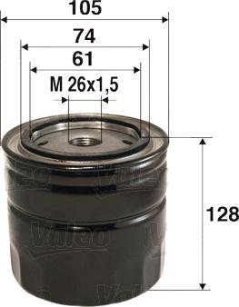 Valeo 586045 - Filtru ulei aaoparts.ro