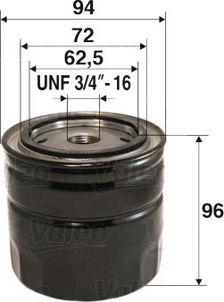 Valeo 586047 - Filtru ulei aaoparts.ro