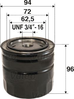 VALEO 586047 - Filtru ulei aaoparts.ro