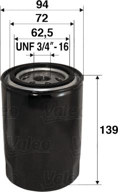 Valeo 586064 - Filtru ulei aaoparts.ro