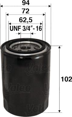 Valeo 586066 - Filtru ulei aaoparts.ro