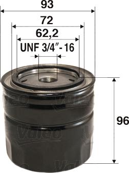 Valeo 586063 - Filtru ulei aaoparts.ro