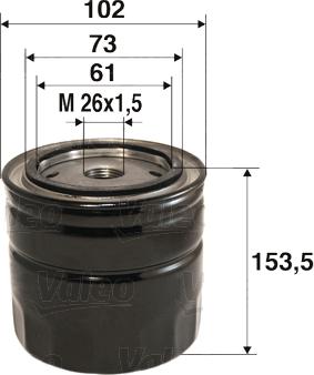 Valeo 586085 - Filtru ulei aaoparts.ro