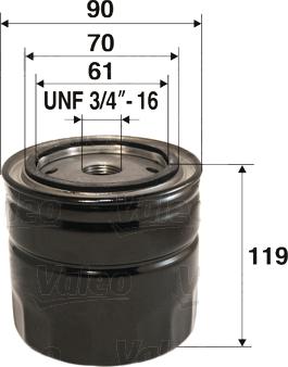Valeo 586036 - Filtru ulei aaoparts.ro