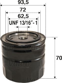 Valeo 586074 - Filtru ulei aaoparts.ro