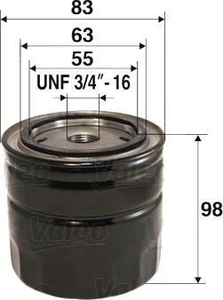 Valeo 586071 - Filtru ulei aaoparts.ro