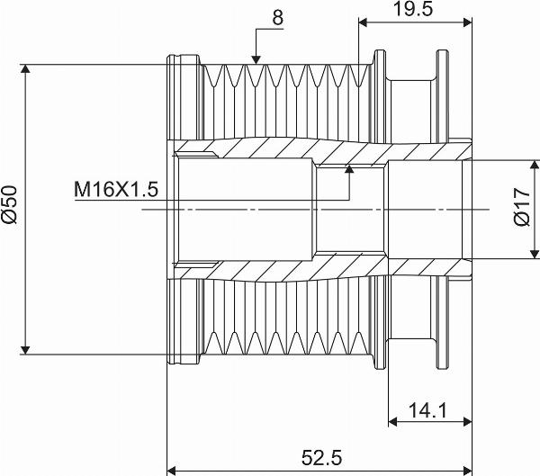 VALEO 588093 - Fulie, alternator aaoparts.ro
