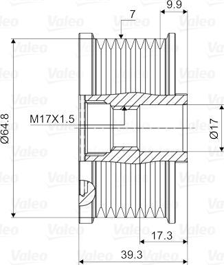 Valeo 588069 - Fulie, alternator aaoparts.ro