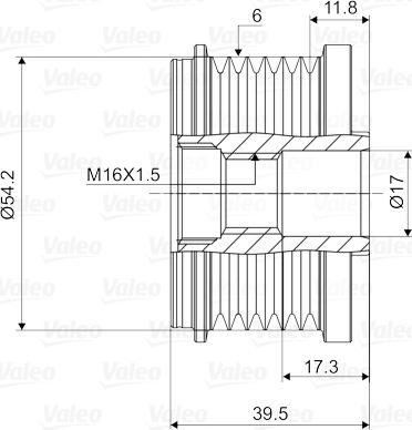 Valeo 588062 - Fulie, alternator aaoparts.ro