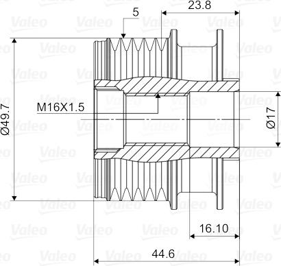 Valeo 588085 - Fulie, alternator aaoparts.ro