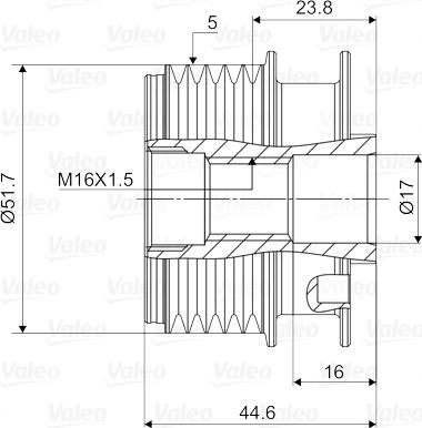 Valeo 588083 - Fulie, alternator aaoparts.ro