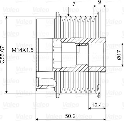 Valeo 588130 - Fulie, alternator aaoparts.ro