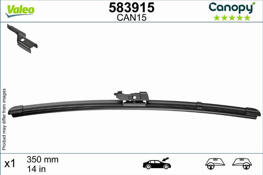 Valeo 583915 - Lamela stergator aaoparts.ro