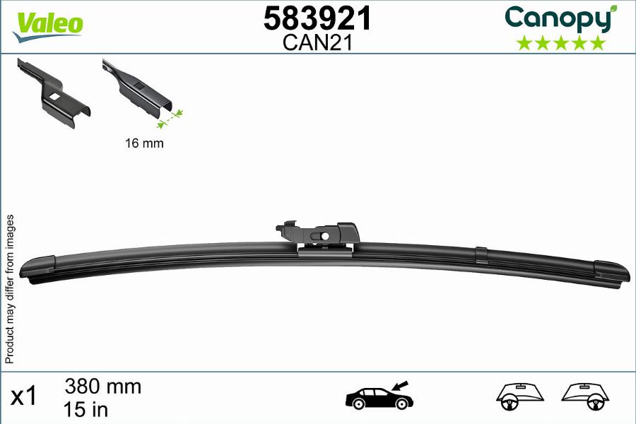 Valeo 583921 - Lamela stergator aaoparts.ro