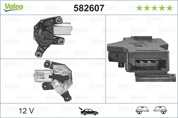 Valeo 582607 - Motor stergator aaoparts.ro