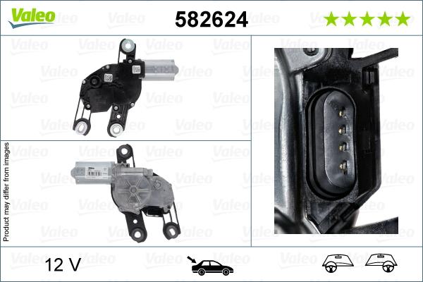 Valeo 582624 - Motor stergator aaoparts.ro