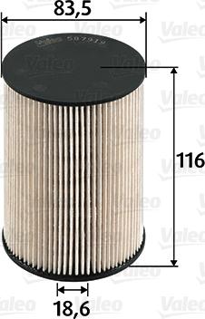 Valeo 587919 - Filtru combustibil aaoparts.ro