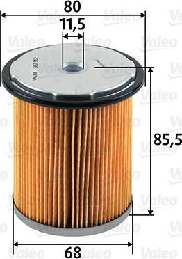 VALEO 587912 - Filtru combustibil aaoparts.ro