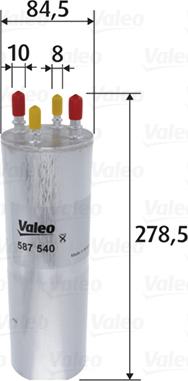 Valeo 587540 - Filtru combustibil aaoparts.ro